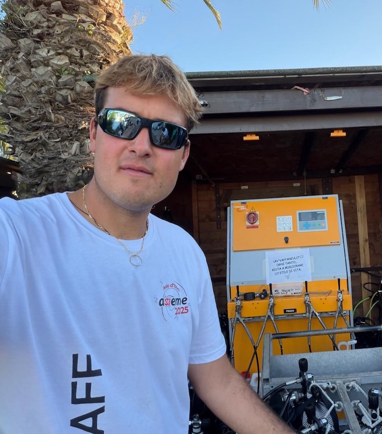 Istruttore diving del centro immersioni all’Isola d’Elba